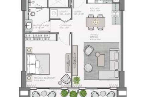 Apartment de 1 dormitorio  No. 108650 5