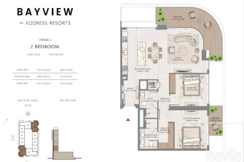 2 غرف نوم شقة في EMAAR Beachfront, الإمارات العربية المتحدة رقم 205970 27