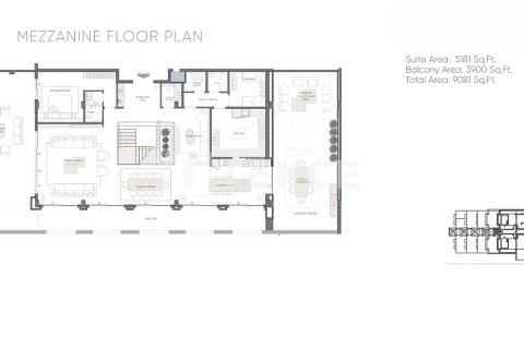 Пентхаус с 6 спальнями в Пальма Джумейра, ОАЭ №155284 3