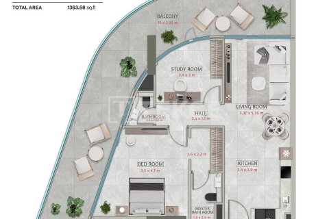 Квартира с 3 спальнями в Falcon City of Wonders, ОАЭ №155288 3