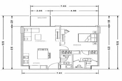Apartment de 1 dormitorio en Al Furjan, UAE No. 187925 3