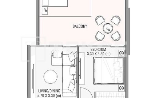 Apartment de 1 dormitorio en Dubai, UAE No. 104353 5