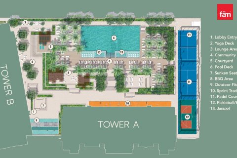 Apartment de 1 dormitorio en Business Bay, UAE No. 210286 11