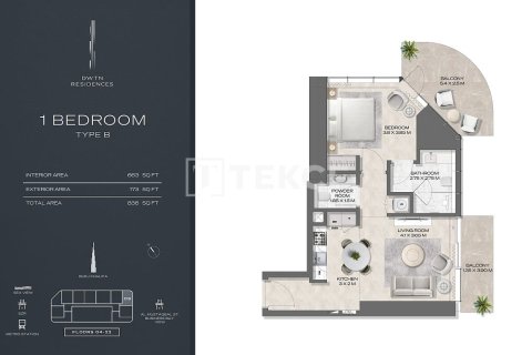 3 غرف نوم شقة في الخليج التجاري, الإمارات العربية المتحدة رقم 90935 20