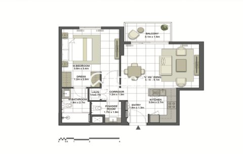 Apartment de 1 dormitorio en Al Khan, UAE No. 209033 10