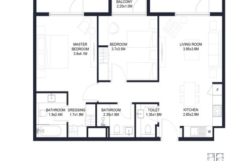 Studio Apartment in Aljada, UAE No. 170484 9
