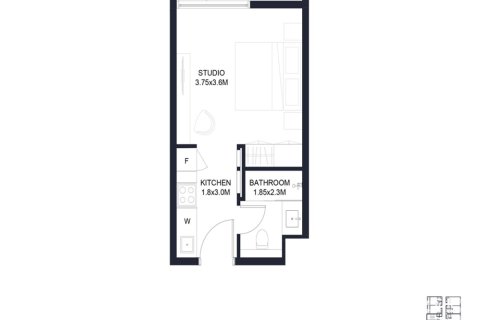 Studio Apartment in Aljada, UAE No. 170484 7