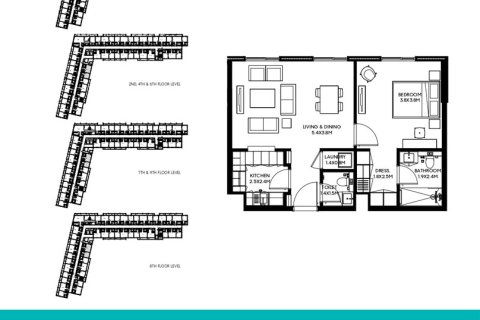 3 bedrooms Apartment in Aljada, UAE No. 170486 8