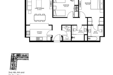 1 bedroom Apartment in Aljada, UAE No. 170481 6