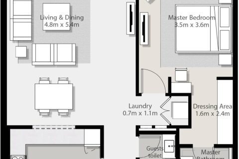 Studio Apartment in Aljada, UAE No. 170487 9