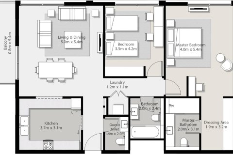 Studio Apartment in Aljada, UAE No. 170487 10