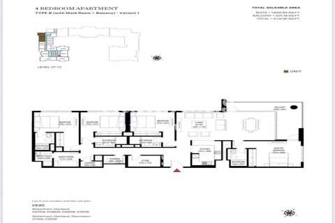 Квартира с 4 спальнями №118817 3
