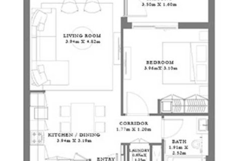 1 غرف نوم شقة في SEAGATE  رقم 108798 6