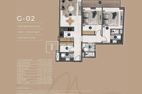 Apartment de 2 dormitorios en Jumeirah Village Circle, UAE No. 145118 15