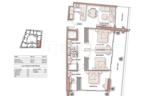 3 غرف نوم شقة  رقم 131780 22