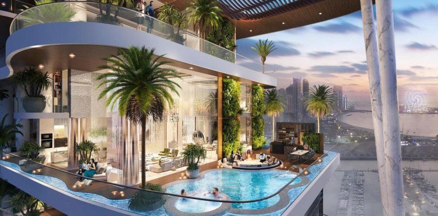 Penthouse de 4 chambres à Dubai Harbour, UAE No. 100174