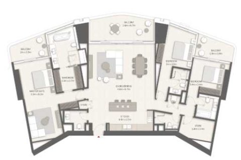 3 غرف نوم شقة في LIV LUX  رقم 109073 4