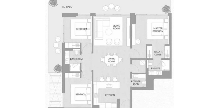 Apartment de 3 dormitorios en Soma Residences Dubai, UAE No. 166848