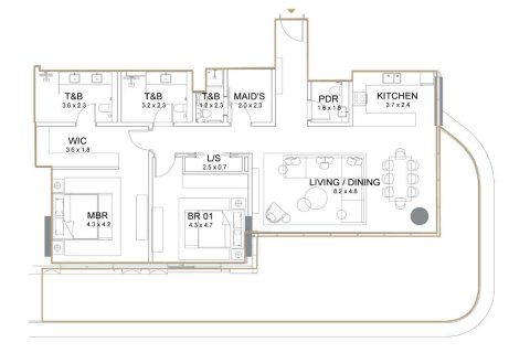 Appartement de 2 chambres à SERENIA LIVING  No. 108938 5