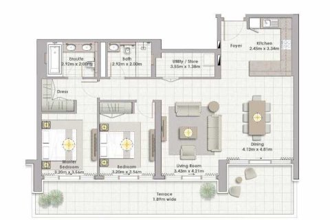 2 غرف نوم شقة  رقم 108943 4