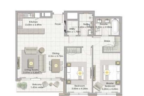 Квартира с 2 спальнями  №108944 4