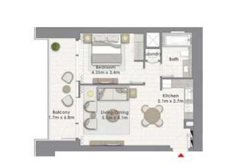 Apartment de 1 dormitorio en CREEK RISE  No. 108941 3