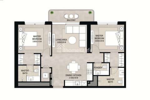 1 غرف نوم شقة في Town Square, الإمارات العربية المتحدة رقم 186147 13