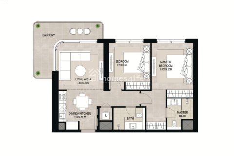 1 غرف نوم شقة في Town Square, الإمارات العربية المتحدة رقم 186147 15