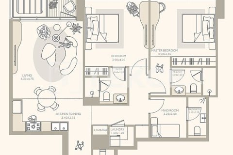 Appartement de 3 chambres à Dubai, UAE No. 149973 15