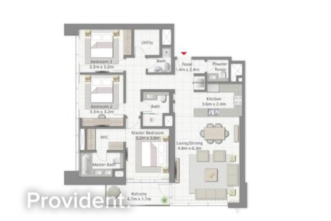 Apartment de 3 dormitorios en CREEK GATE Dubai Creek Harbour (The Lagoons), UAE No. 96267 11