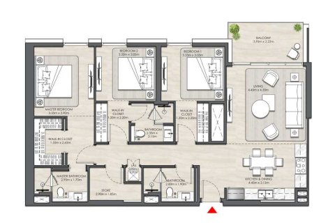 Квартира с 3 спальнями  №108683 5