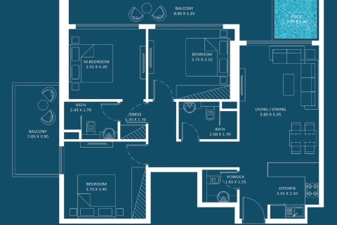 Apartamento tipo estudio Estudio en Dubai Silicon Oasis, UAE No. 170459 21