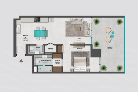 Apartamento tipo estudio Estudio en Jumeirah Village Circle, UAE No. 170454 18