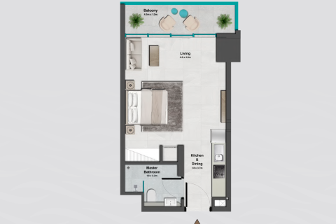 Apartamento tipo estudio Estudio en Jumeirah Village Circle, UAE No. 170454 17