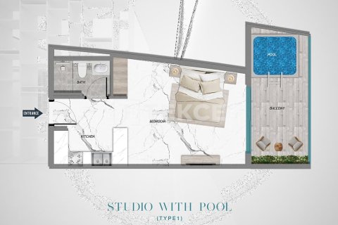 Studio Apartment in Majan, UAE No. 172286 15