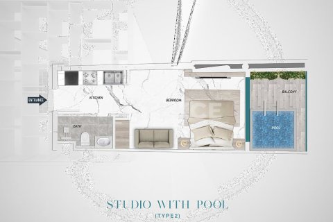 Studio Apartment in Majan, UAE No. 172286 16