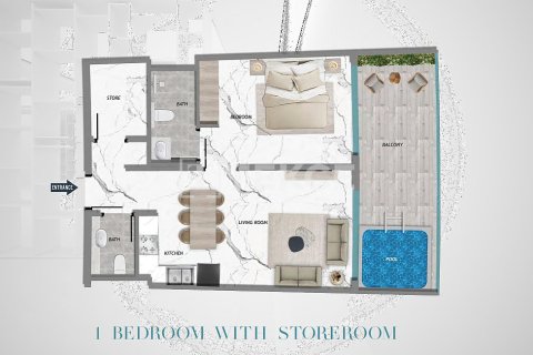 Studio Apartment in Majan, UAE No. 172286 17
