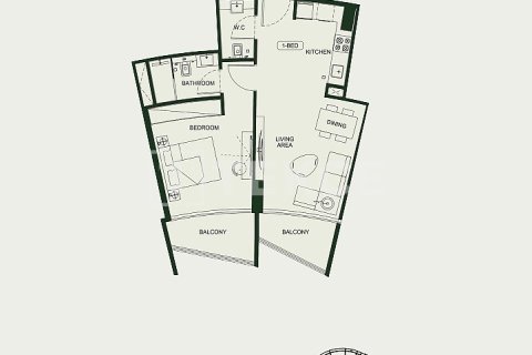 Apartamento tipo estudio Estudio en Arjan, UAE No. 172287 21