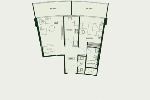 Apartamento tipo estudio Estudio en Arjan, UAE No. 172287 22