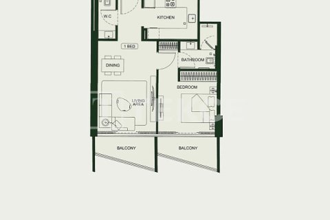 Apartamento tipo estudio Estudio en Arjan, UAE No. 172287 18