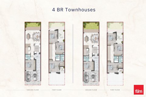 Townhouse de 4 dormitorios en Dubai, UAE No. 162419 18