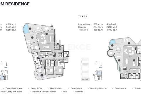 Apartment de 2 dormitorios en Business Bay, UAE No. 135323 30