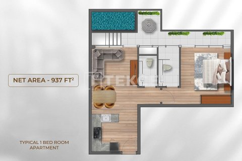 Appartement de 1 chambre à Dubai, UAE No. 135321 18