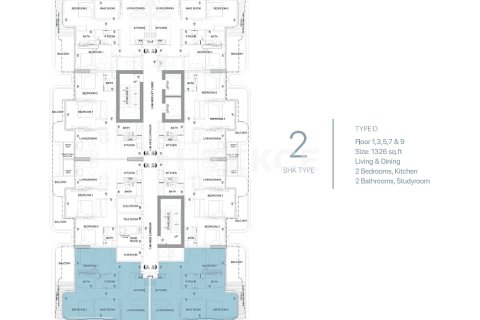 Appartement de 3 chambres  No. 135319 30