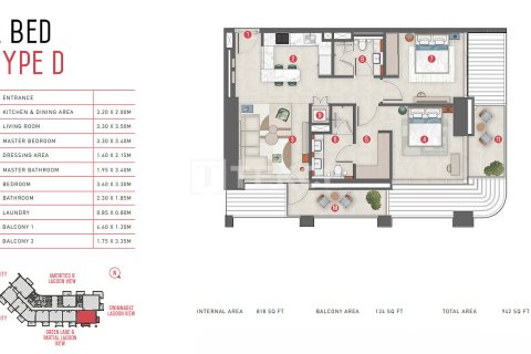 Apartment de 2 dormitorios en Meydan, UAE No. 156412 13