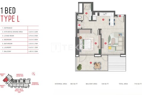 Apartment de 2 dormitorios en Meydan, UAE No. 156412 17