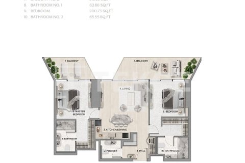 Apartment de 1 dormitorio en Al Reem Island, UAE No. 156415 5