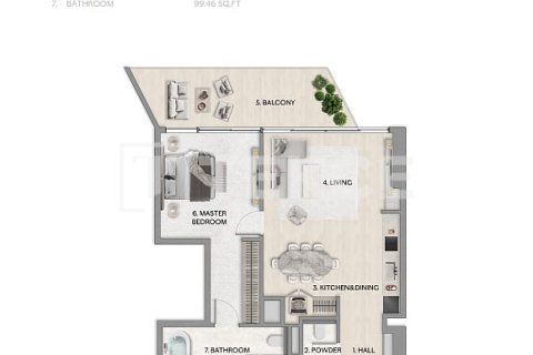 Apartment de 3 dormitorios en Al Reem Island, UAE No. 156417 9