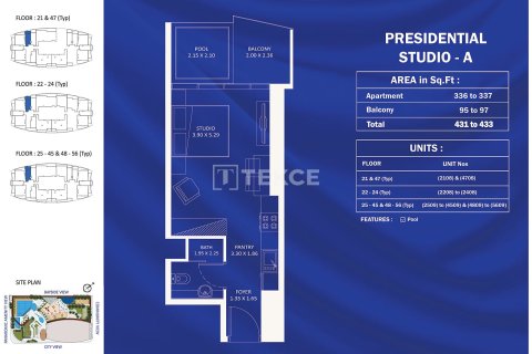 Квартира с 1 спальней в Jumeirah Village Triangle, ОАЭ №140101 24
