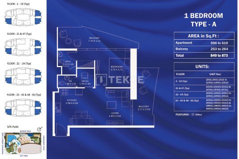 Квартира с 1 спальней в Jumeirah Village Triangle, ОАЭ №140101 26